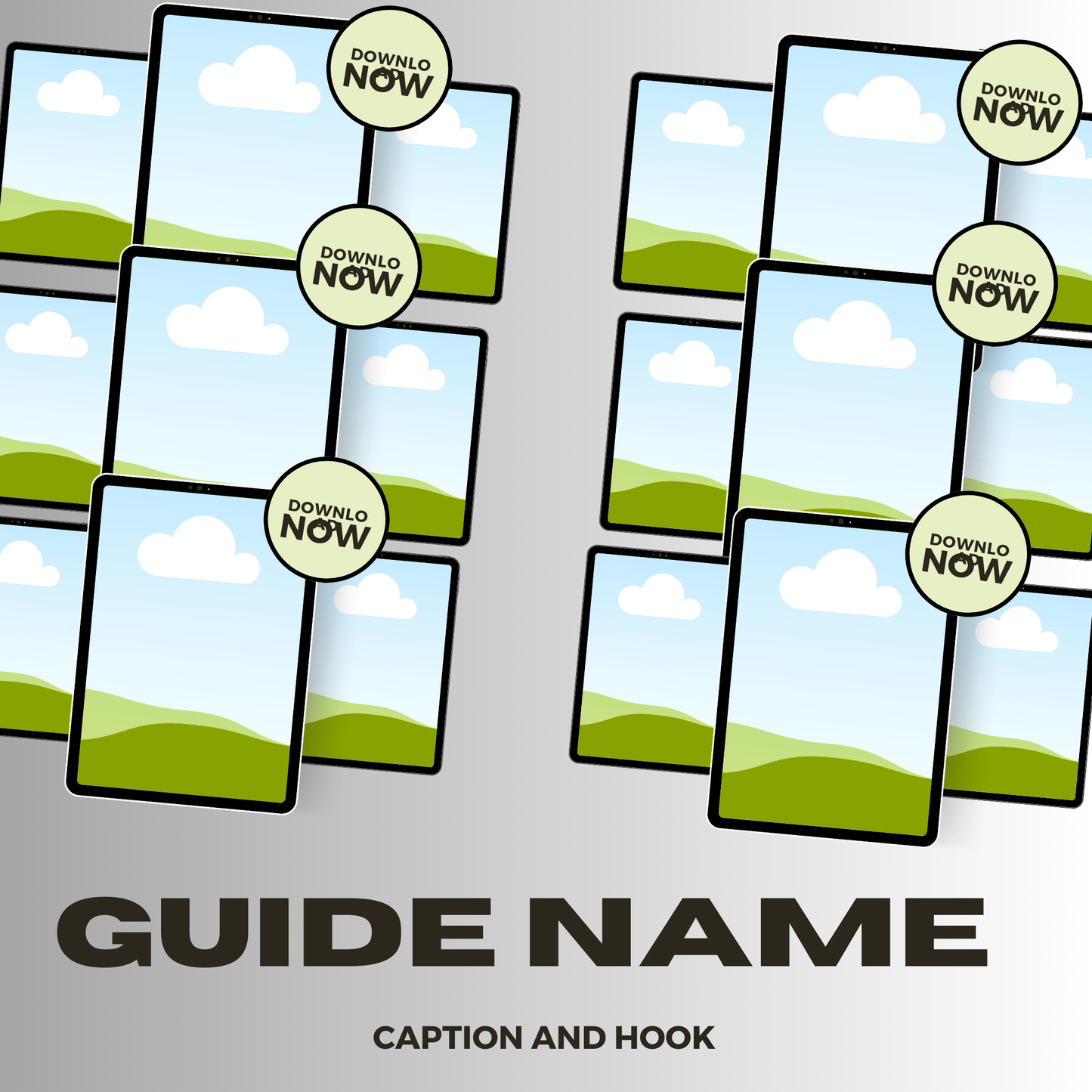 Digital Product Editable Mockup