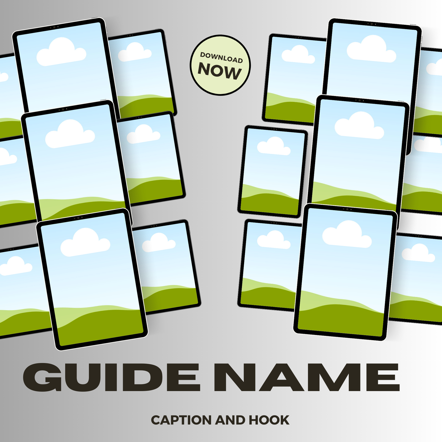 Digital Product Editable Mockup