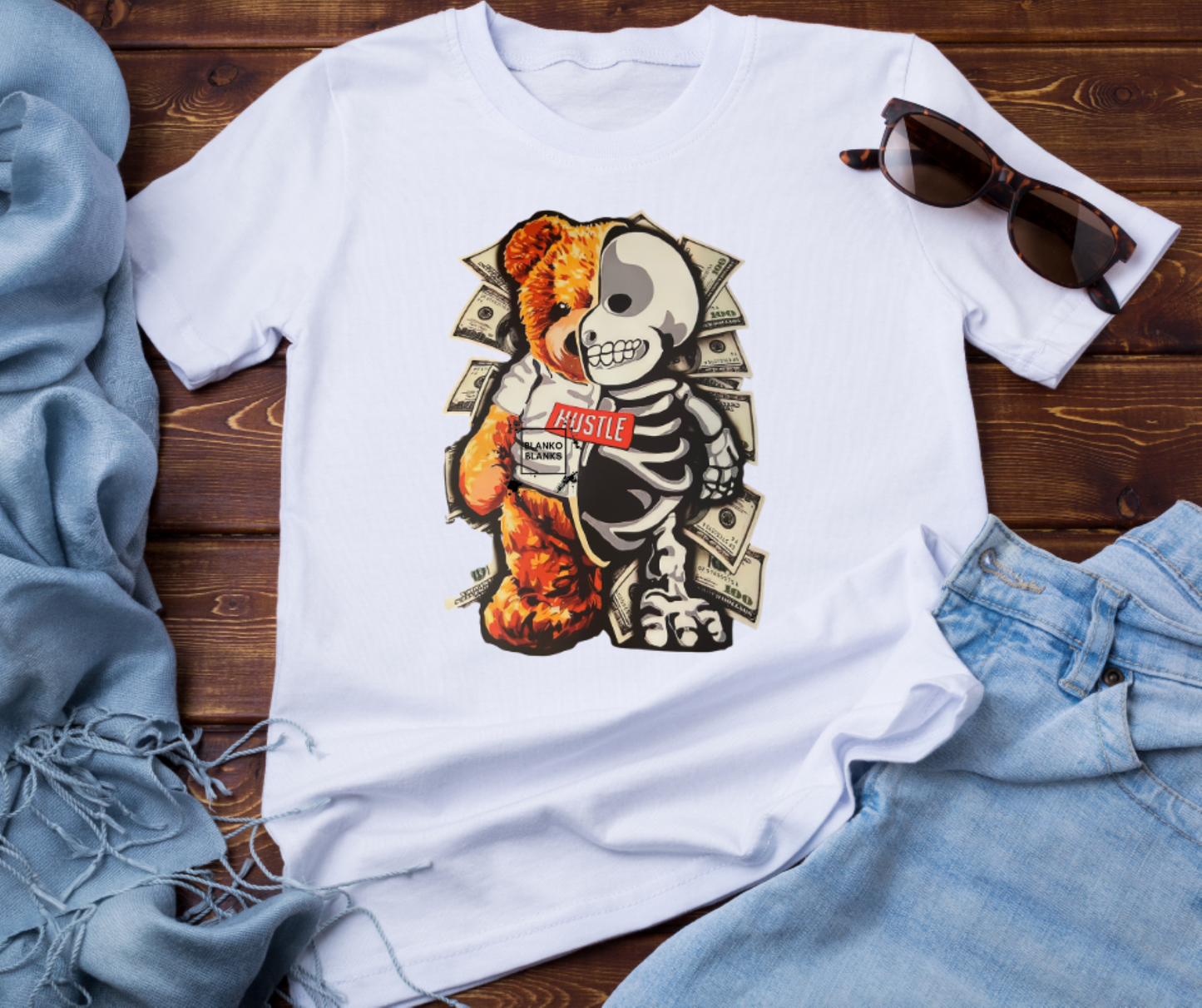 Hustle Bear DTF Transfer