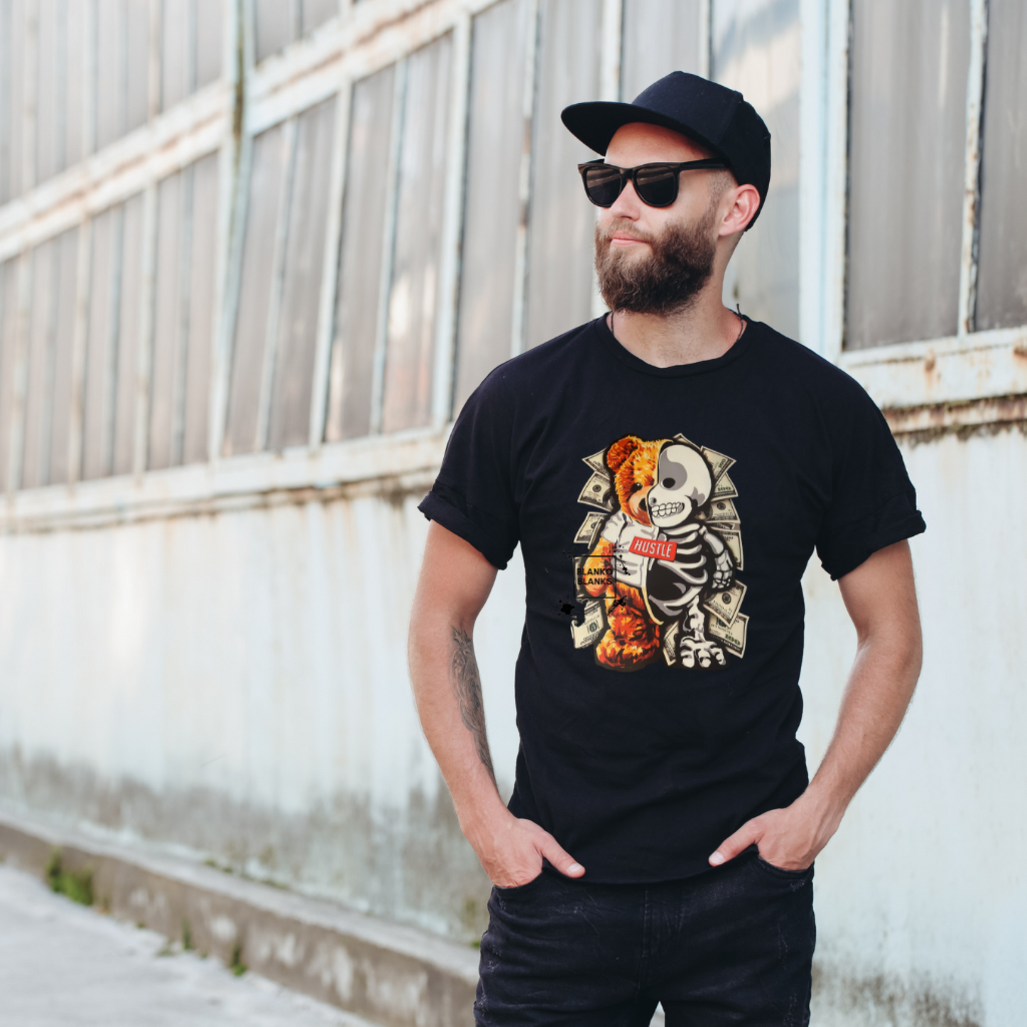 Hustle Bear DTF Transfer