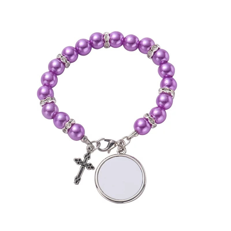 Sublimation Rosary Bracelet