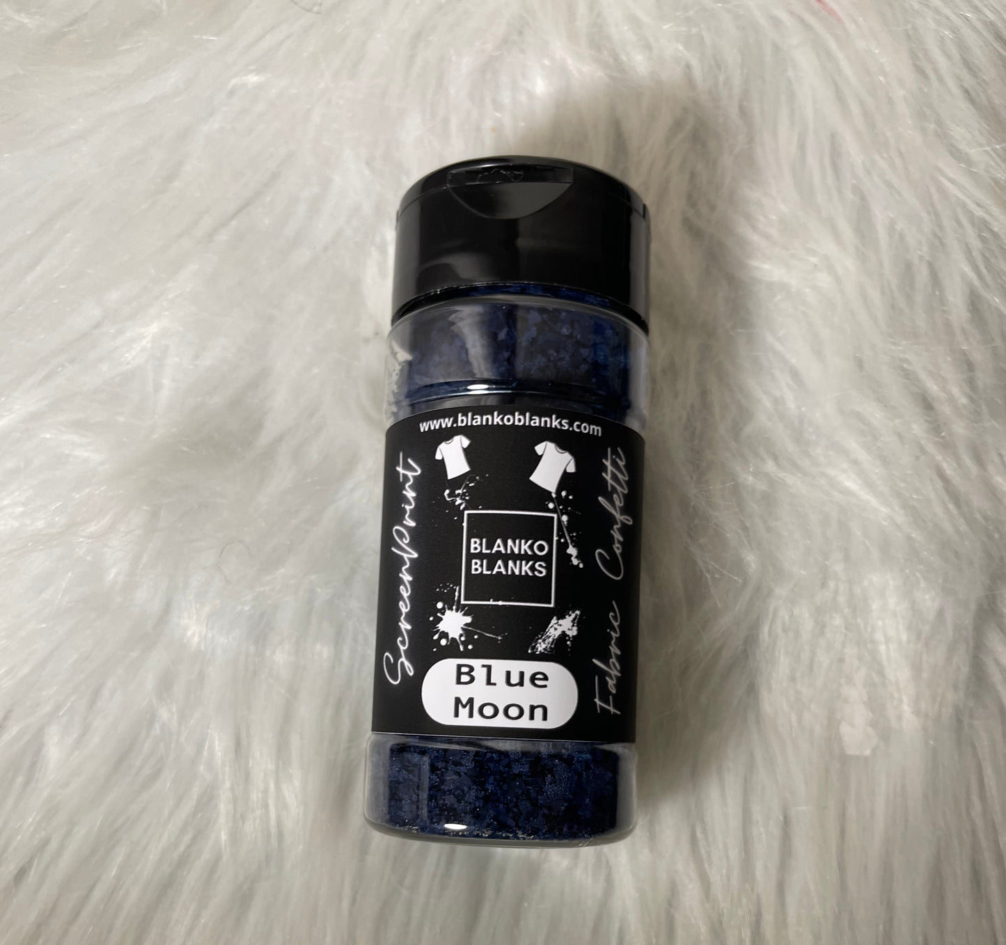 4oz Blue Moon Navy Screen Print Confetti