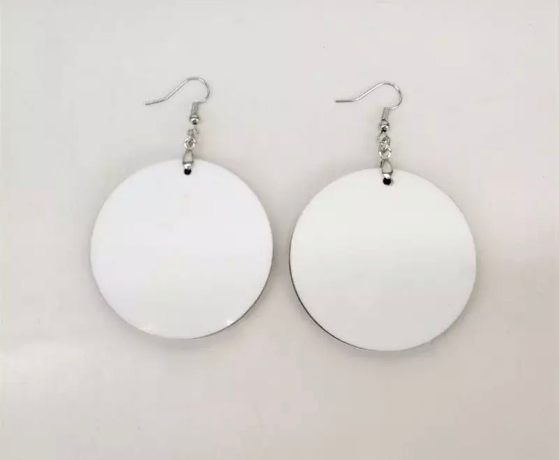 2.5 inch Round Blank Sublimation Earrings (2sided)/Sublimation