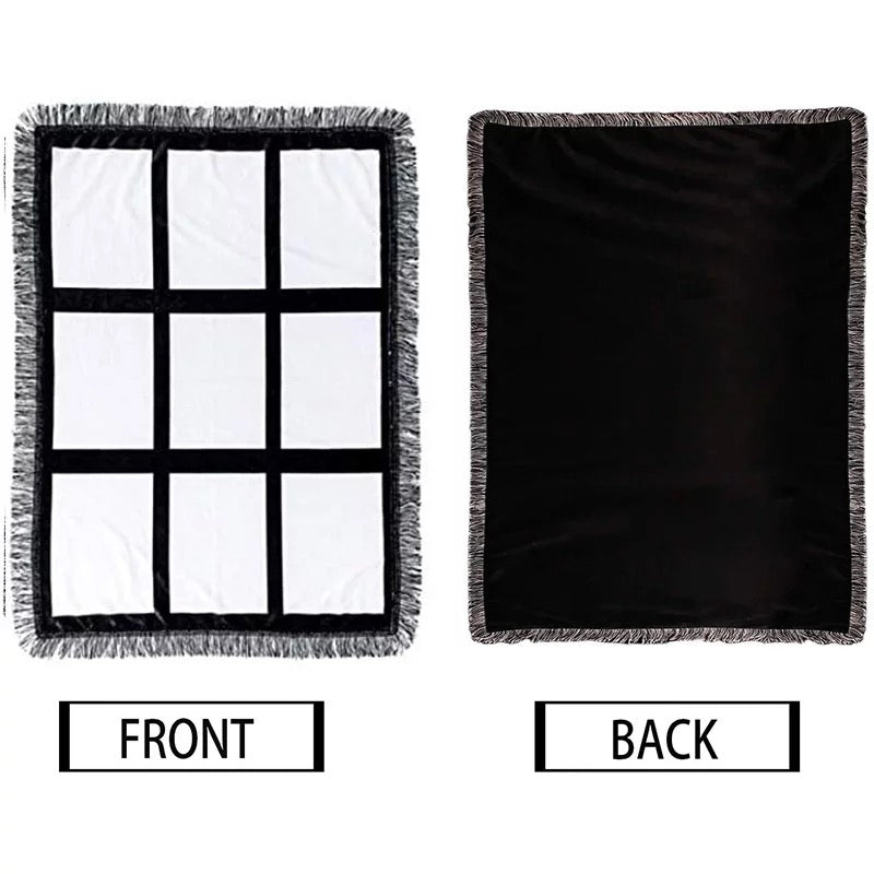 9 Panel Blanket 4' x 5' Plush Blanket - My Sublimation Blanks & More
