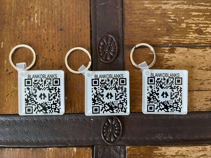 Sublimation Acrylic Square Keychain