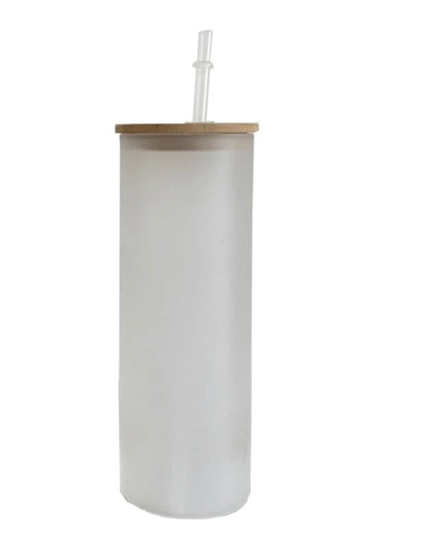 25oz Frosted Glass Sublimation Tumbler