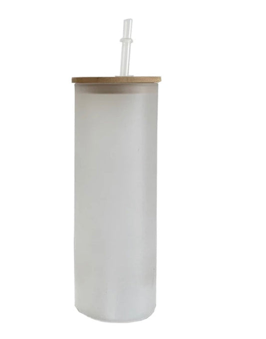 25oz Frosted Glass Sublimation Tumbler