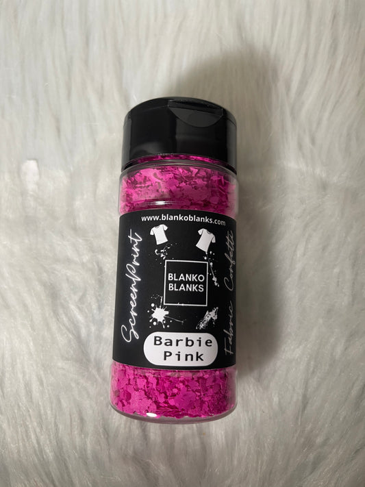 4oz Barbie Pink Screen Print Confetti